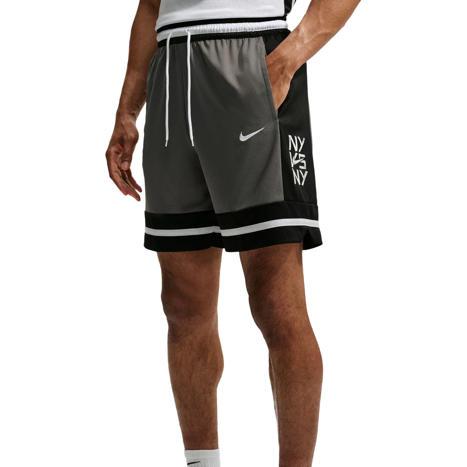 Мужские шорты с технологией Dri-FIT, Nike, Black/Grey — фото 3