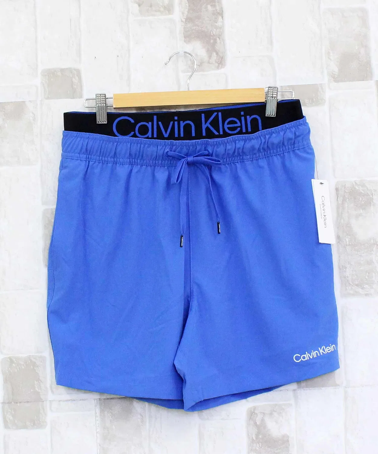 Мужские плавки с боксерским внутренним слоем с принтом камуфляж Calvin Klein, Blue