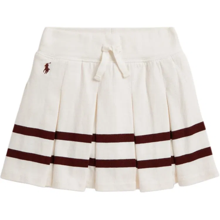 Детская юбка средней длины с заниженной талией Stretch, Polo Ralph Lauren, Ecru