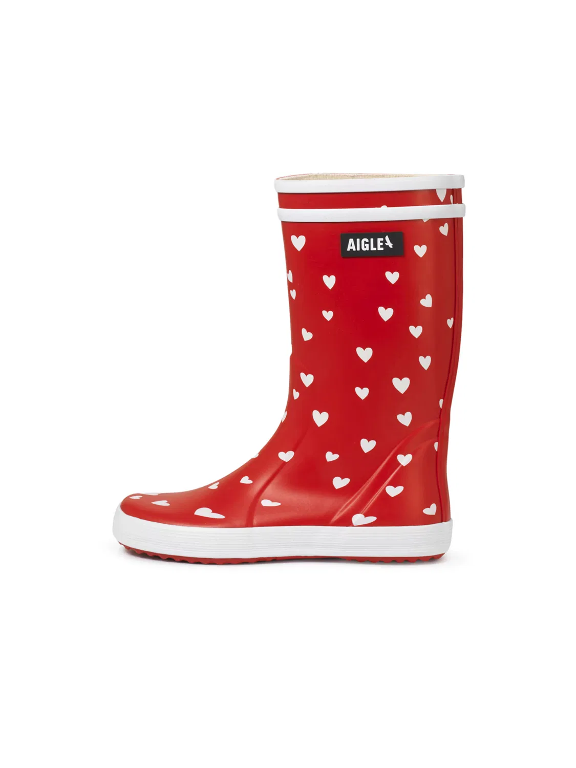 Ботинки Aigle Lolly Pop Play Unisex красного цвета