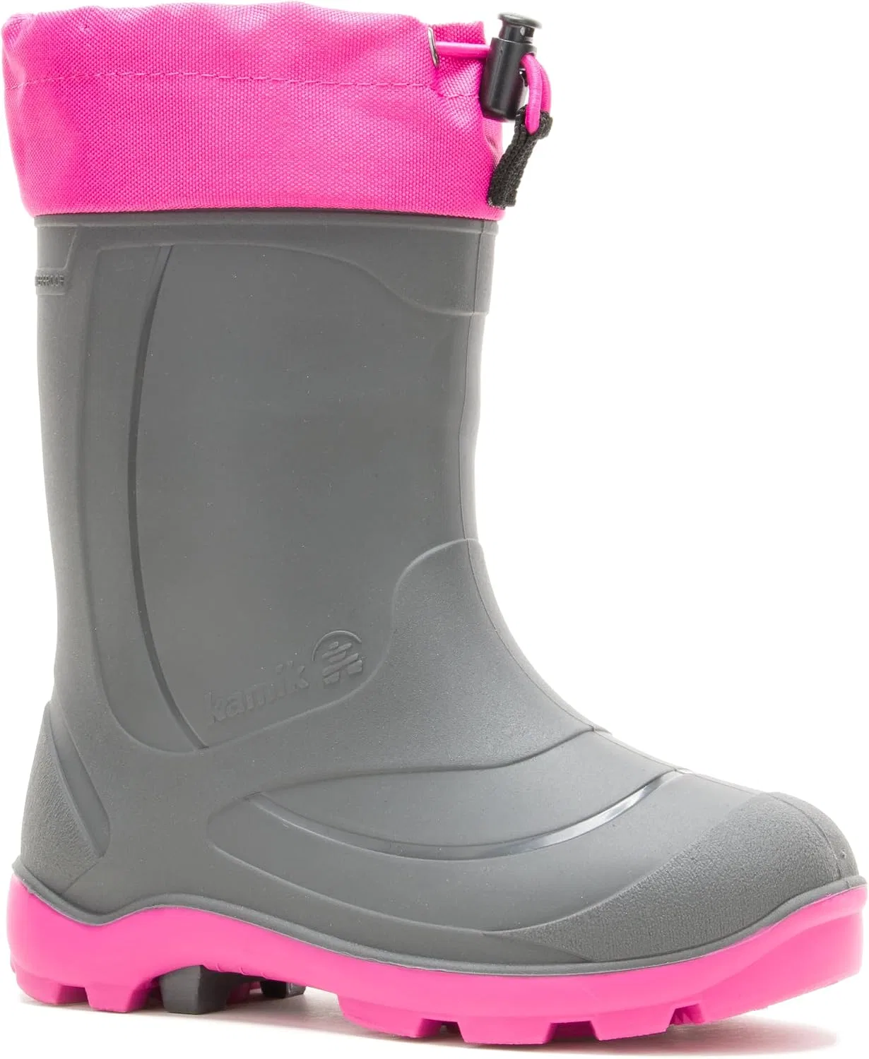 Детские зимние ботинки для девочек Snobuster 1 Kamik, Charcoal/Magenta New