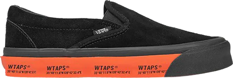 

Кеды Vans WTAPS x Classic Slip-On LX Black Orange, черный