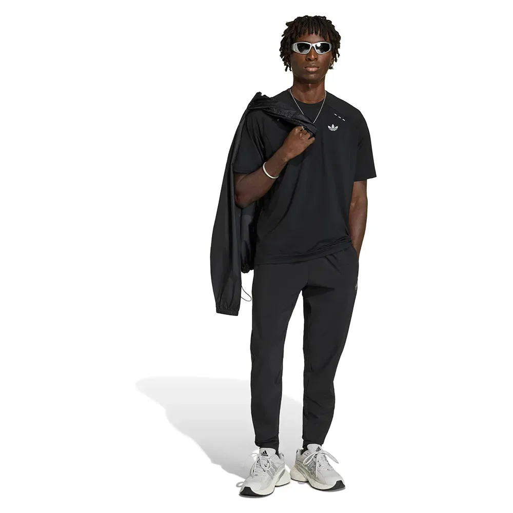 Футболка с коротким рукавом Tech Trefoil Essentials Adidas Originals, черный — фото 4