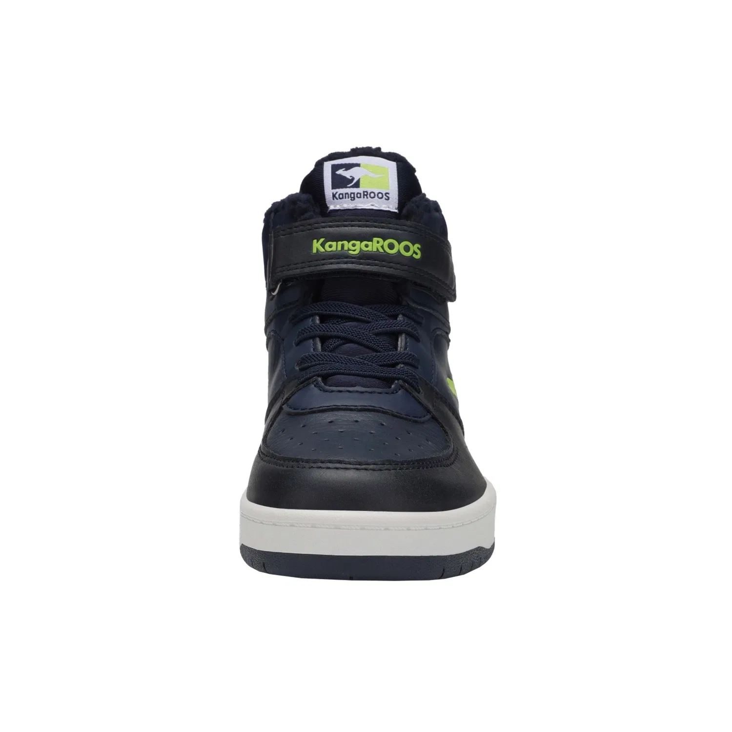 Детские зимние кроссовки водонепроницаемые KangaROOS, Dark Navy/Lime — фото 4
