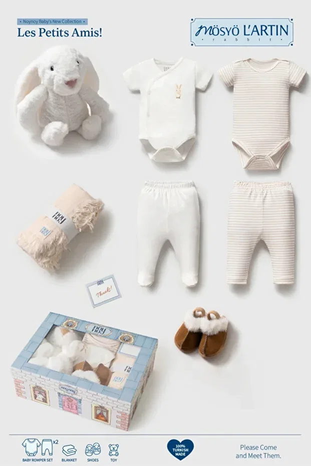 Детский комплект для новорожденных хлопковый Noynoy Baby, Rabbit Supplies