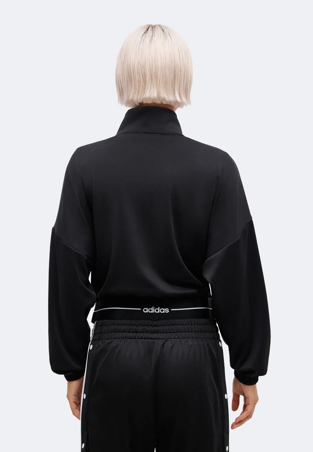 Укороченный спортивный топ Hyperglam - тренировочная куртка Adidas Performance, Black — фото 3