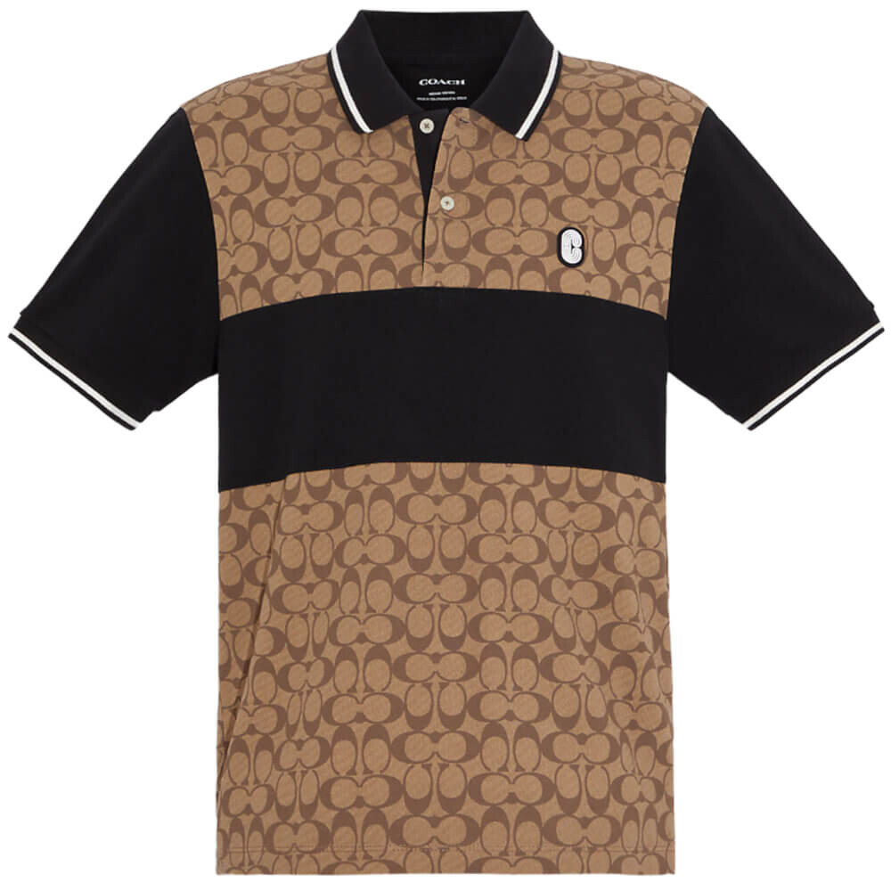 

Поло Coach Outlet Signature, хаки