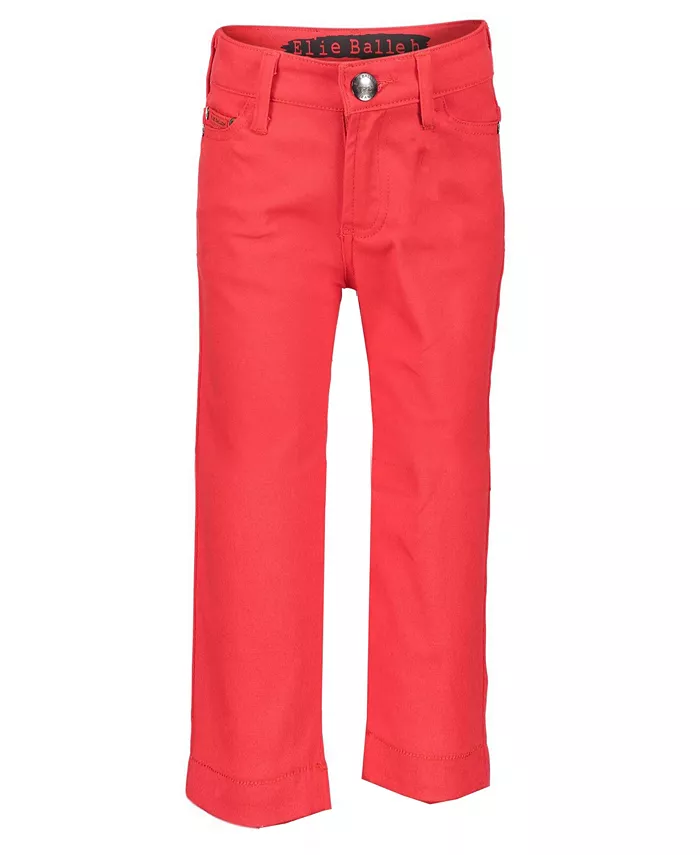 

Брюки Big Boys Red Slim Fit с пятью карманами из твила Elie Balleh, красный