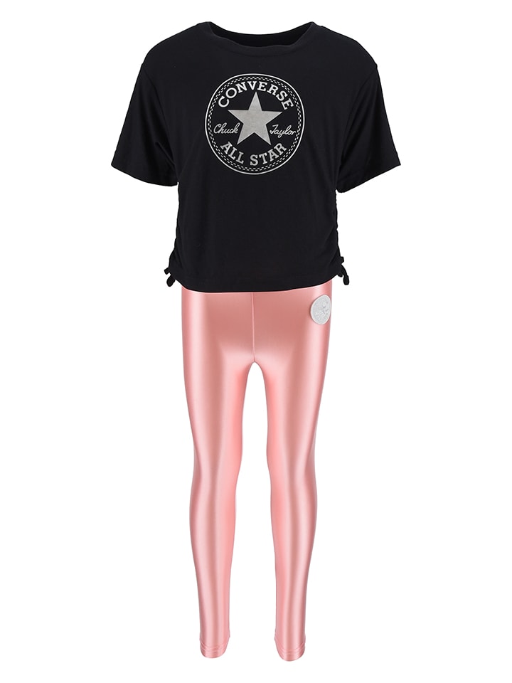

Леггинсы Converse 2tlg. Outfit, цвет Schwarz/Rosa