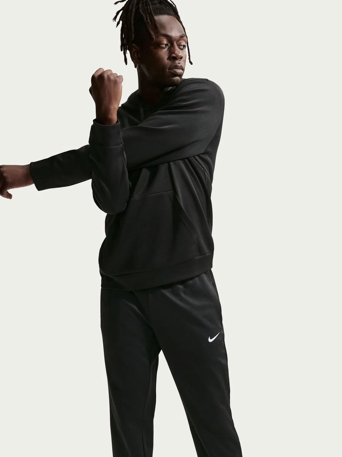 Черные флисовые джоггеры для тренинга Nike Hyverse Dri-FIT — фото 4