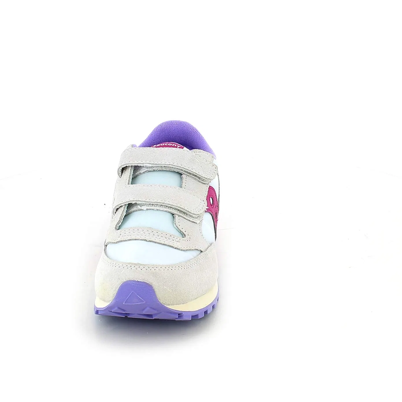 Детские кроссовки для мальчиков замшевые Saucony Jazz Double HL, White Berry — фото 4