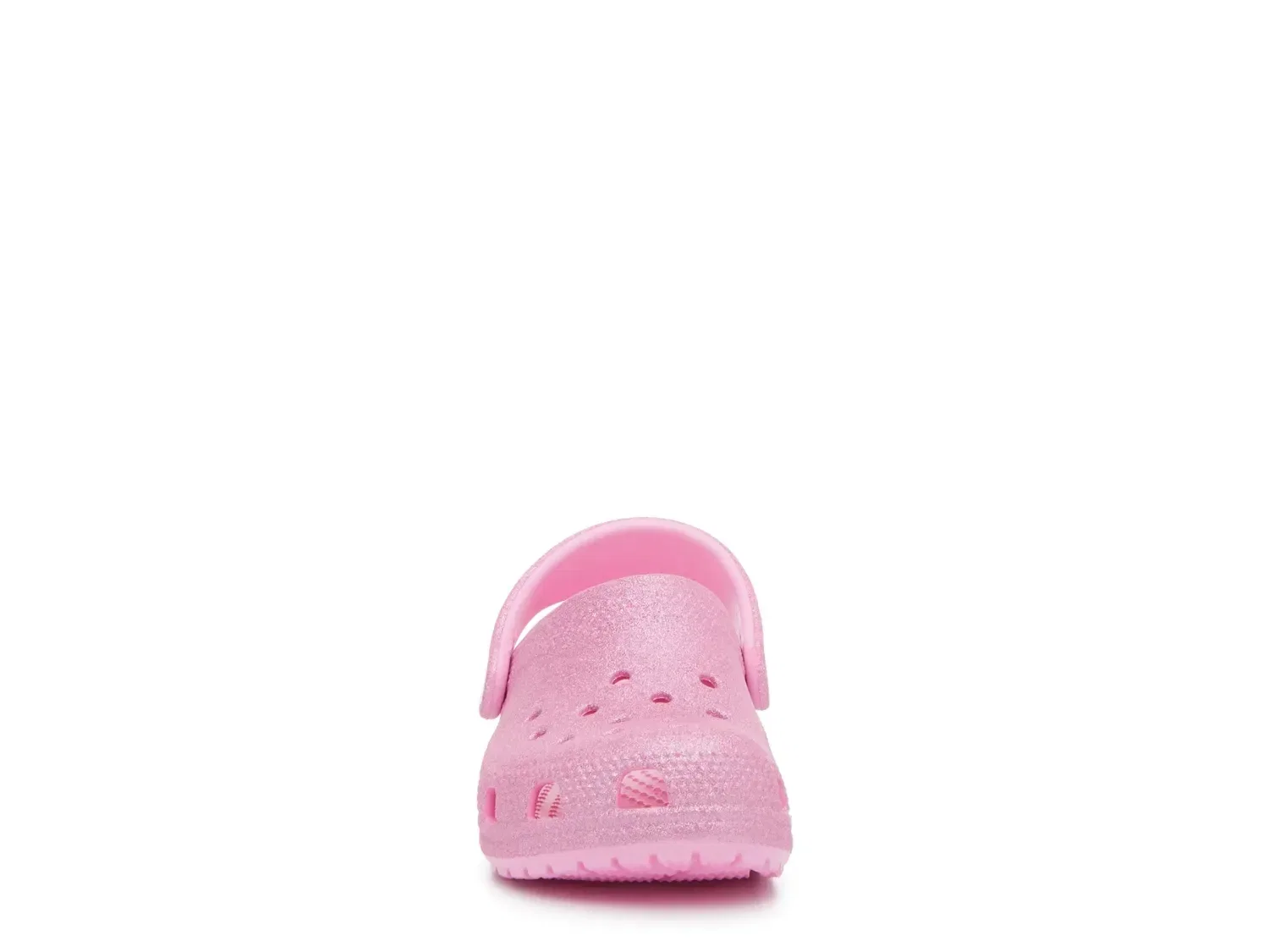 Сабо Glitter с пайетками, модель Clog, Crocs, розовый — фото 2