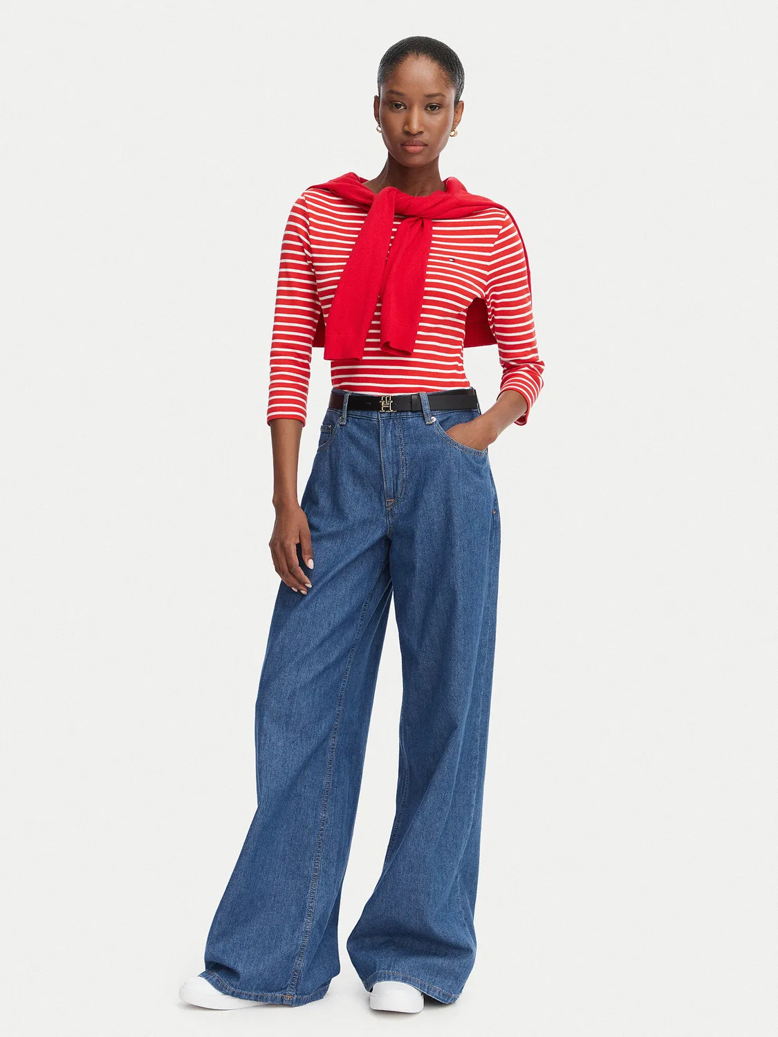 Женская блузка стандартного кроя Cody Boat-Nk Tommy Hilfiger, красный — фото 2