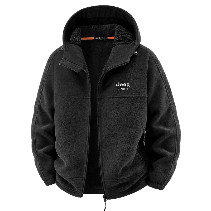 Детский свитшот с капюшоном утепленный JEEP SPIRIT, Black
