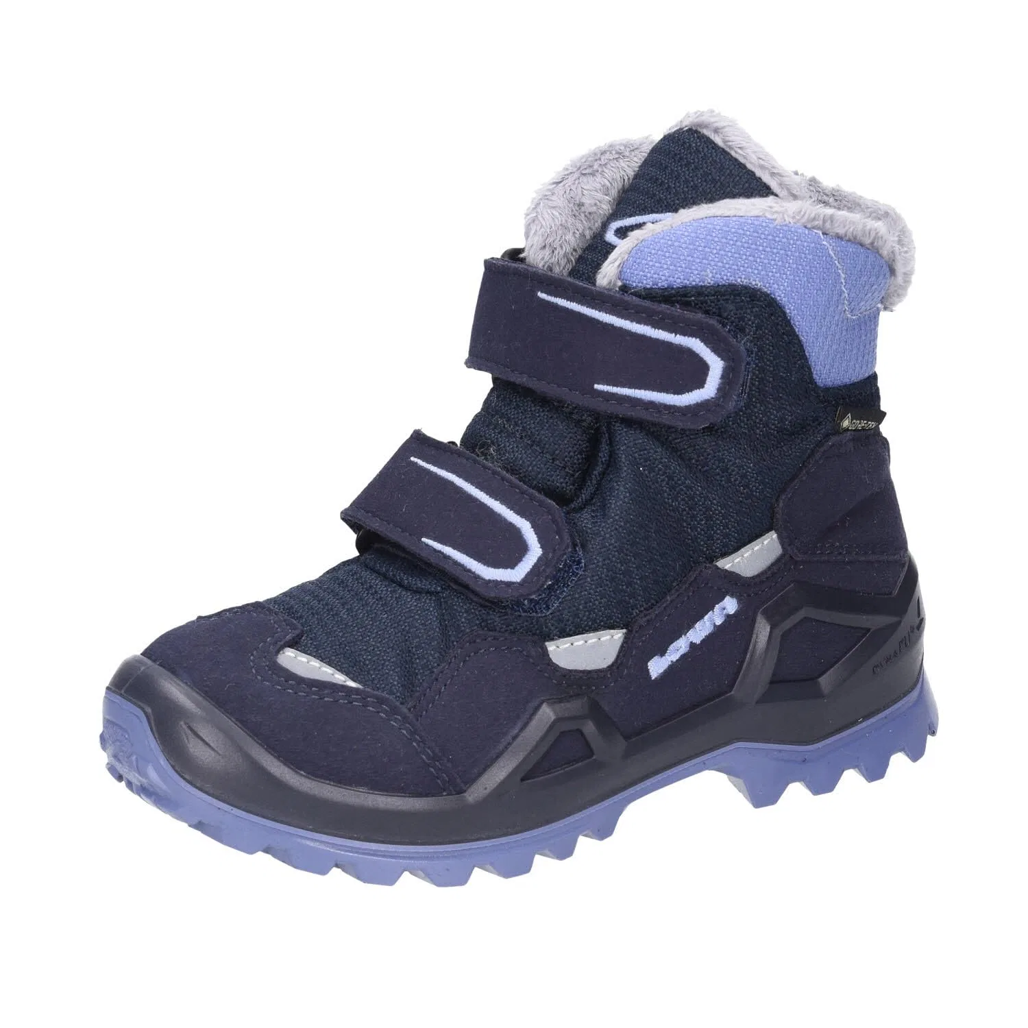Детские ботинки для мальчиков с системой быстрой шнуровки Milo Evo GTX MID JR LOWA, Black Orange