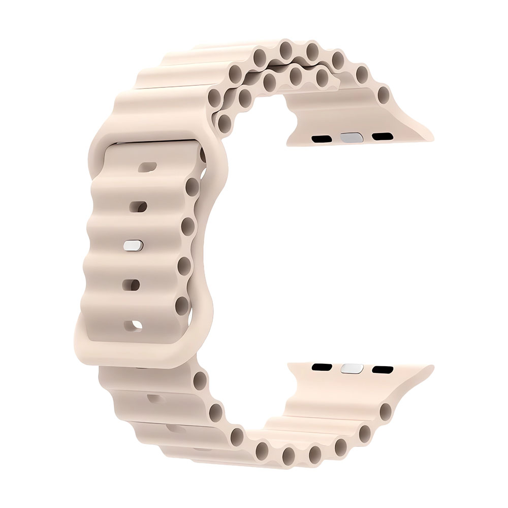 

Ремешок Wepro Ocean для часов Apple Watch 42 мм, 150-220 мм, бежевый