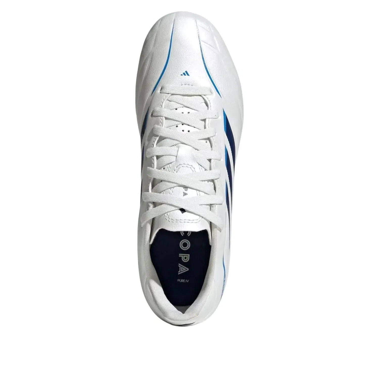 Детские кроссовки Copa Pure IV Club FG/MG 'Zero Metallic Dark Blue Lucid Ray Blue' adidas, Zero Metallic / Dark Blue / Lucid Ray Blue — фото 4
