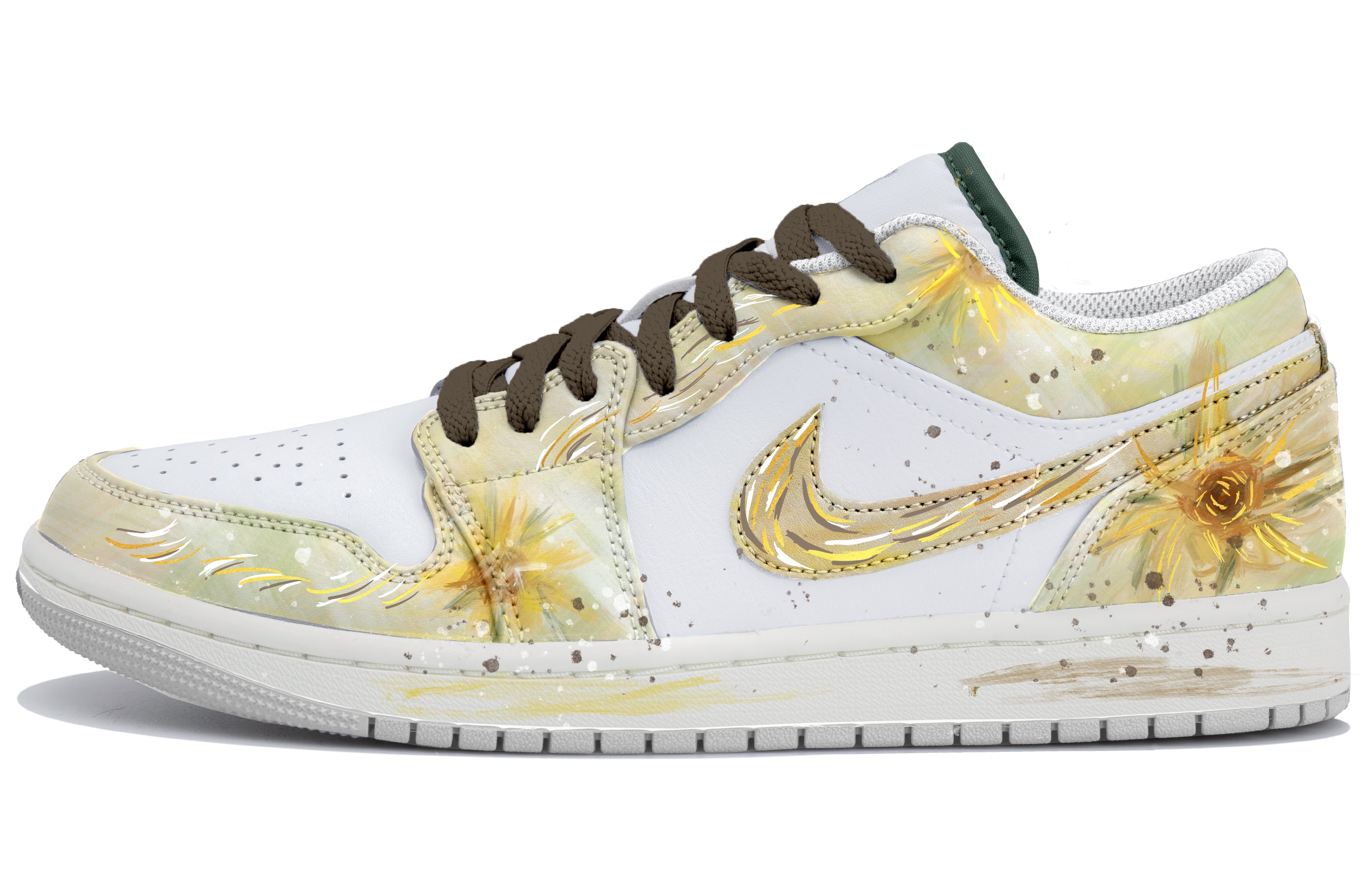 

Jordan Баскетбольные кроссовки Air 1 Low Top Vintage, мужские, зеленые, белые