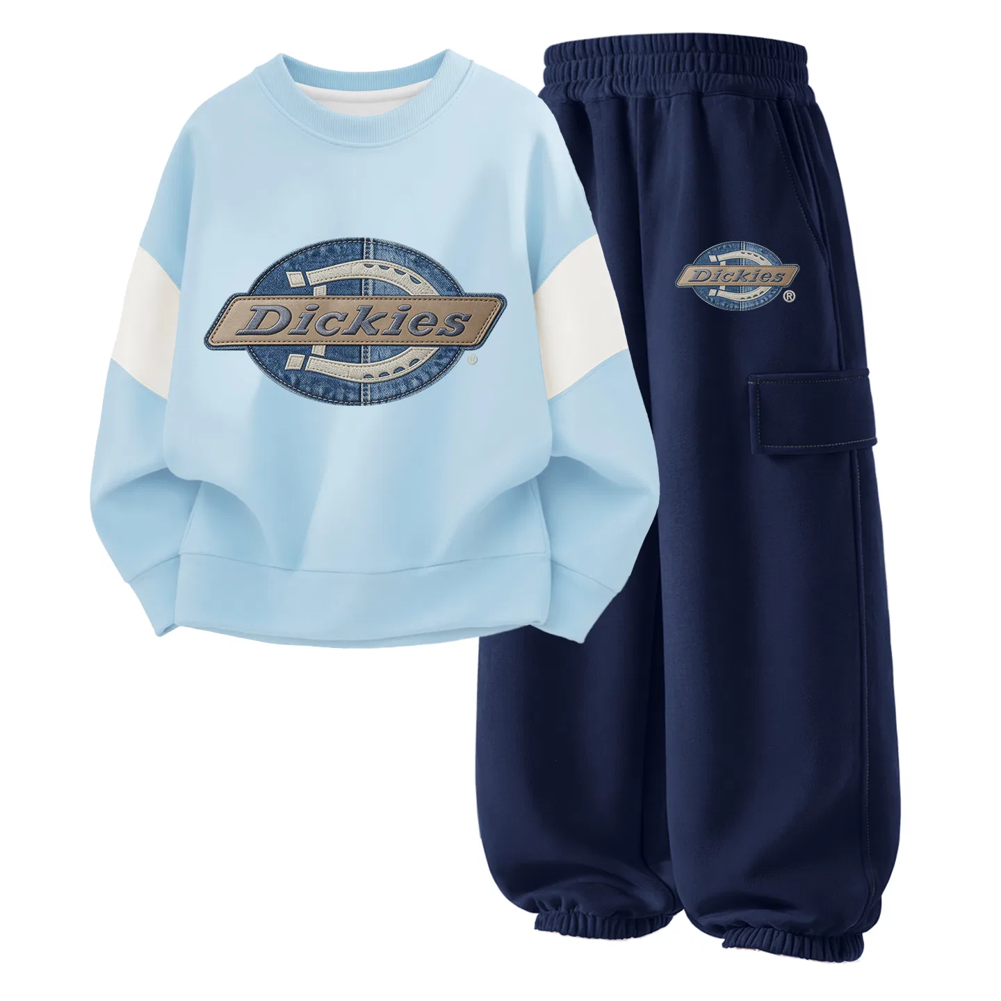Детский комплект из двух футболок Cowgirl Style Pudding Blue и Navy Blue, Dickies