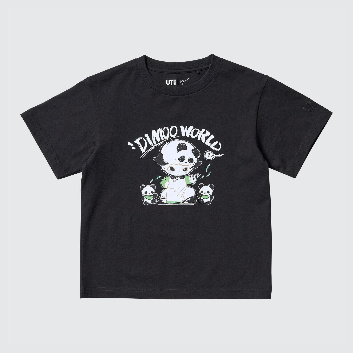 Футболка Uniqlo KIDS POP MART DIMOO WORLD UT, черный