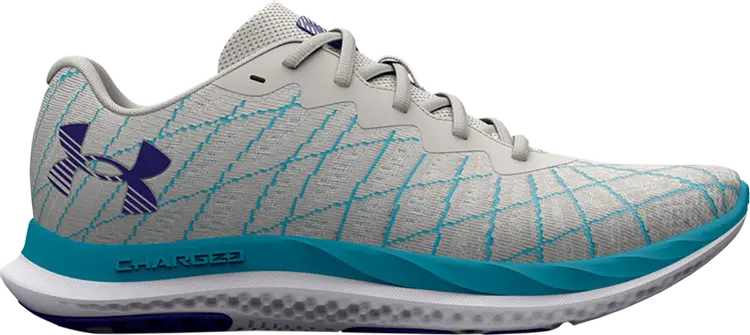 

Кроссовки Under Armour Wmns Charged Breeze 2 Grey Mist Blue Surf, серый