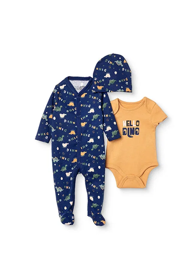 Детский комбинезон для мальчиков с принтом Hellobaby Ebebek Hello Baby, Navy Blue