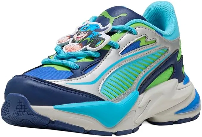 Детские кроссовки для мальчиков на шнуровке X Paw Patrol PUMA, Blue — фото 2