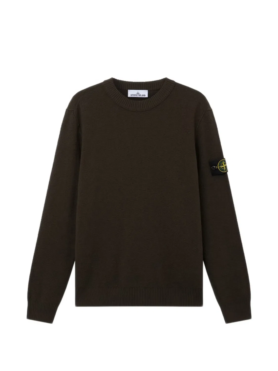 Stone Island Свитер с нашивкой логотипа, коричневый