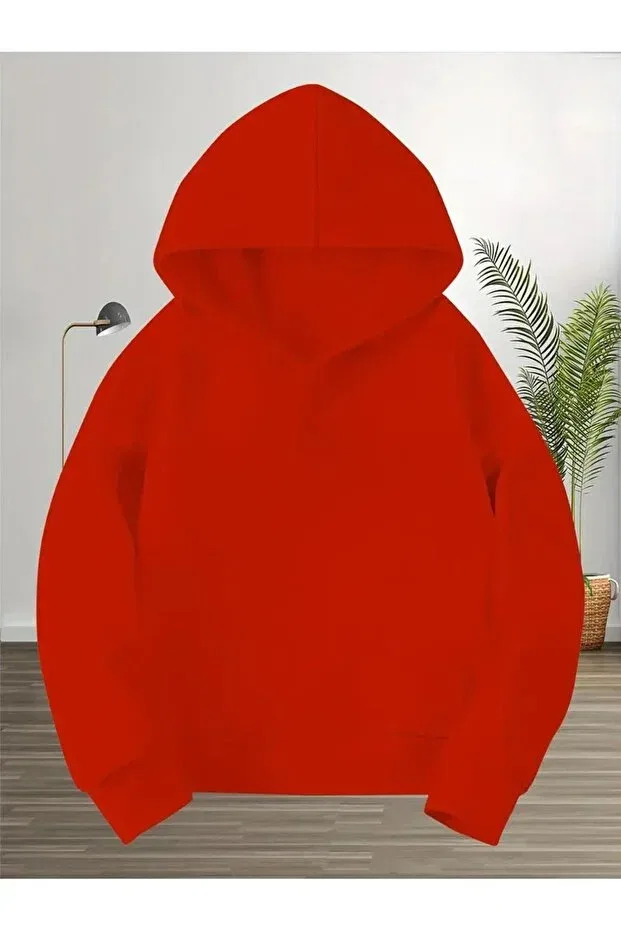 Детское худи с капюшоном хлопковое Daxis Sportwear Company, Red — фото 2