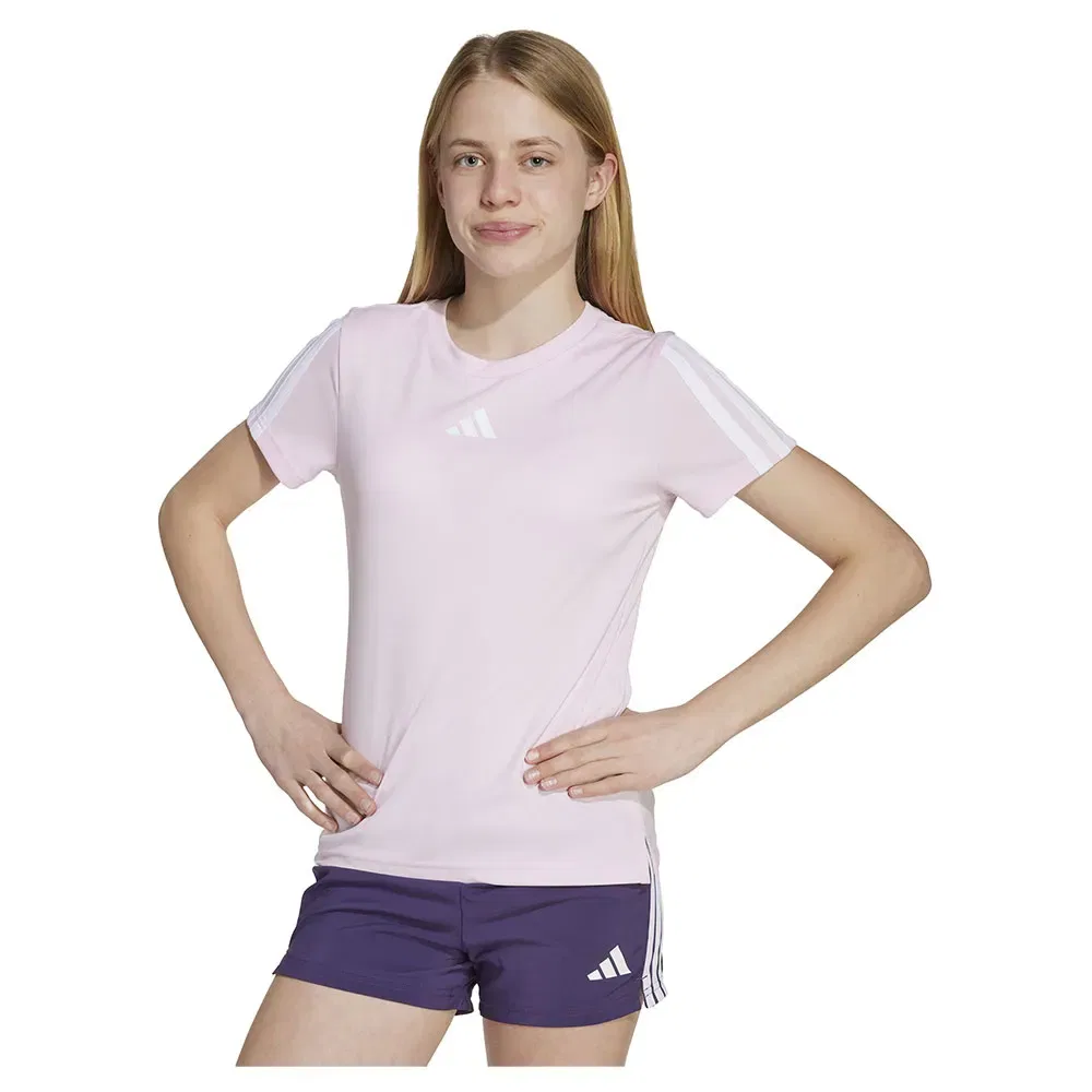 Футболка с коротким рукавом Training Essentials 3 Stripes Adidas, розовый
