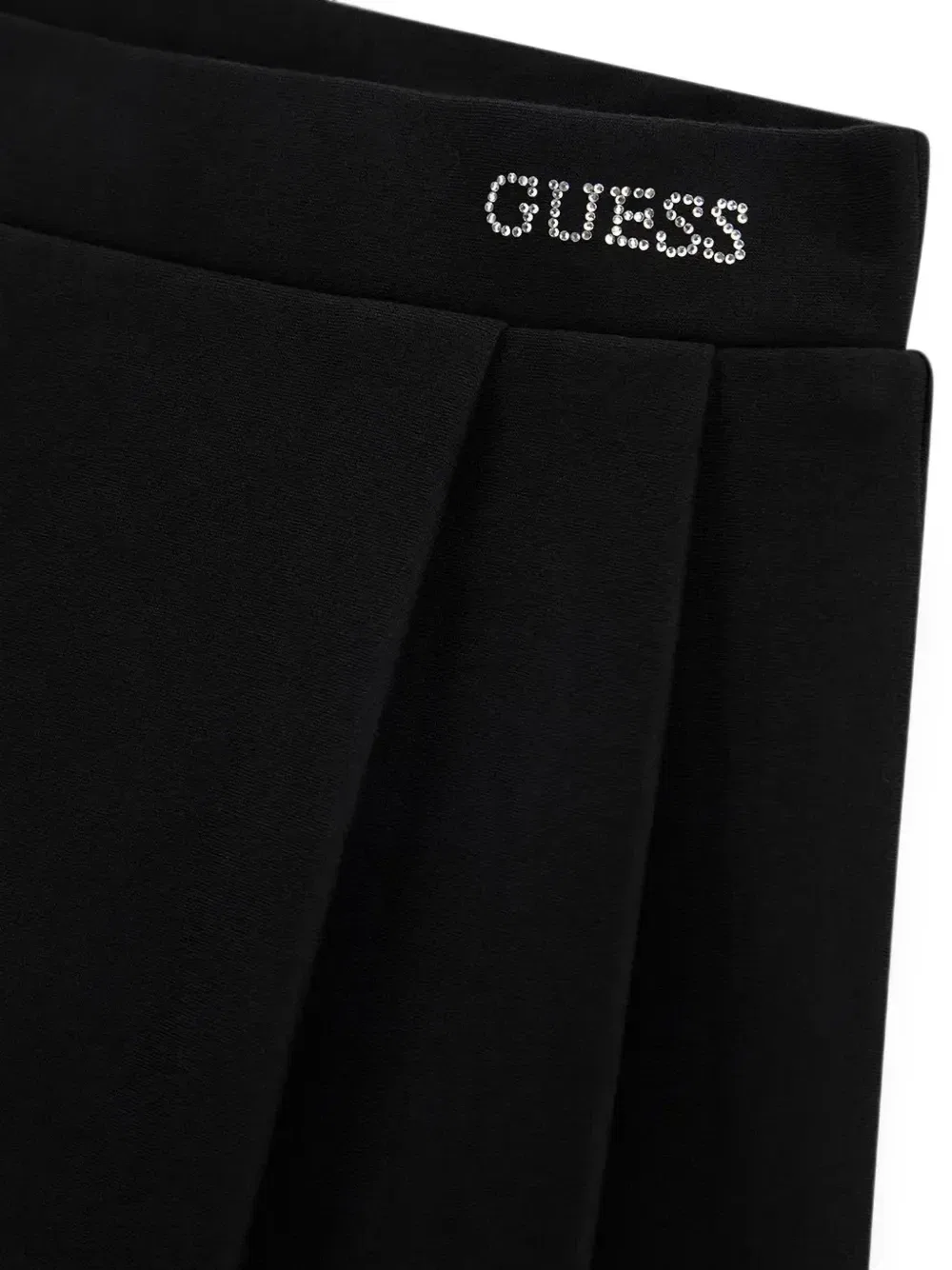 Юбка мини-плиссированная Milano с логотипом Guess Kids, черный — фото 3