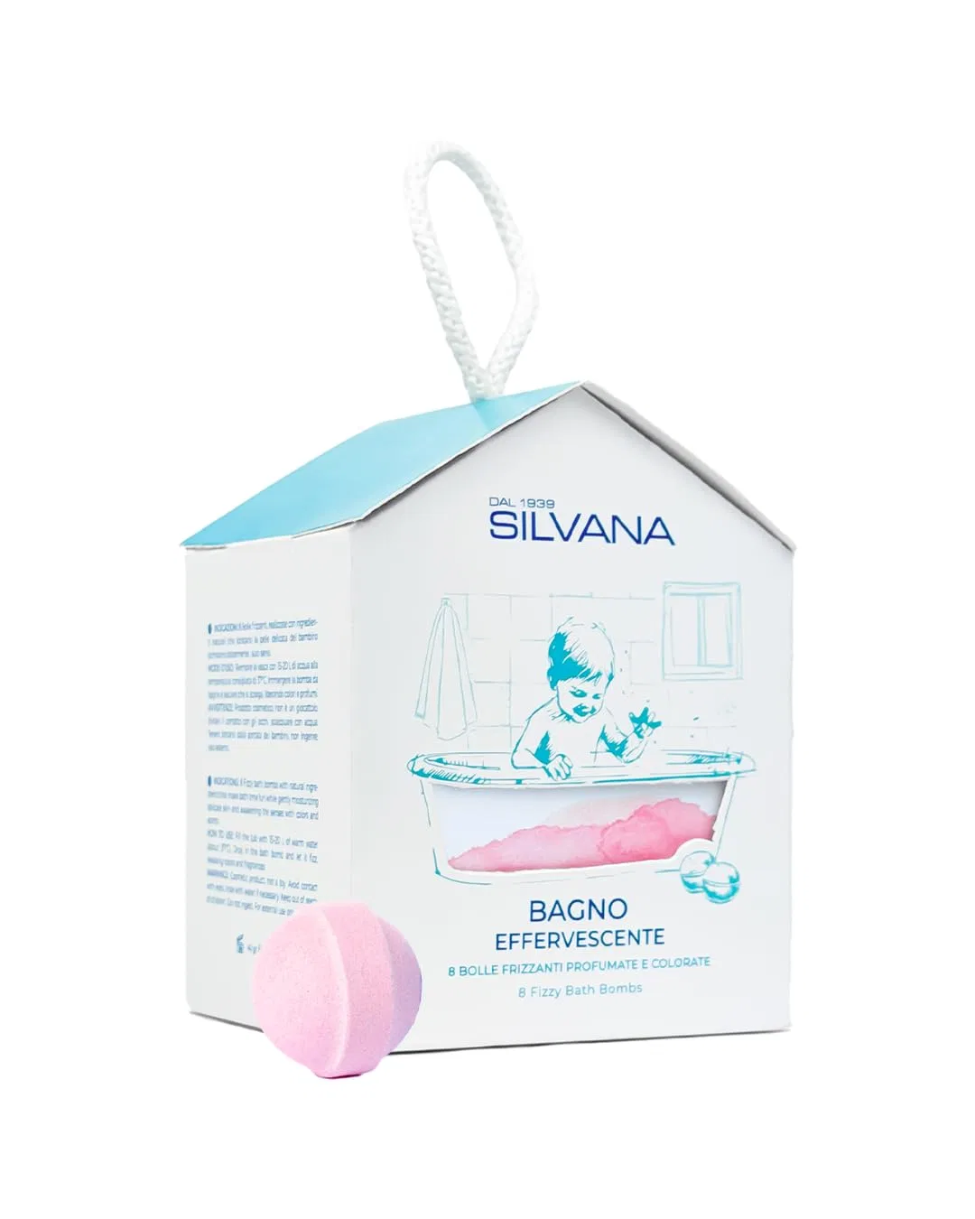 Бомбочка для ванны питательная SILVANA, 30 шт, Pink