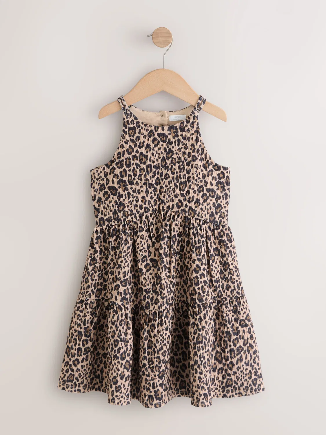 Платье летнее на бретелях Animal Strappy Crinkle Summer Dress Next, Animal — фото 4