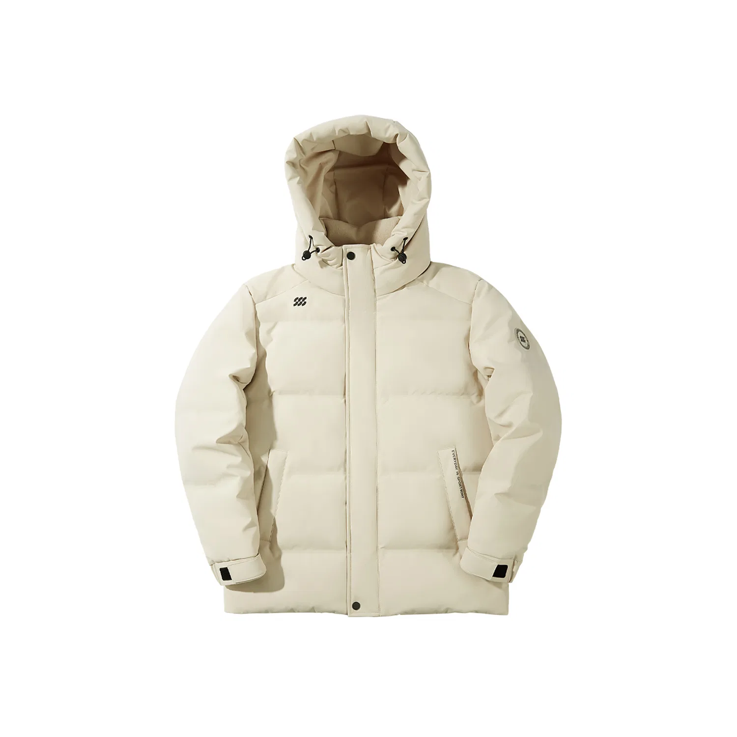 Детский пуховик с капюшоном утепленный HLA, Beige Apricot 8D