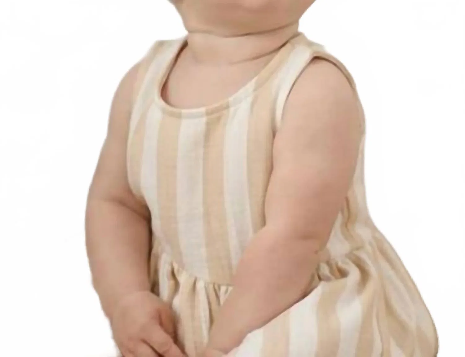 Детский боди-комбинезон с юбкой без рукавов Summer Stripe Quincy Mae, Summer Stripe — фото 2