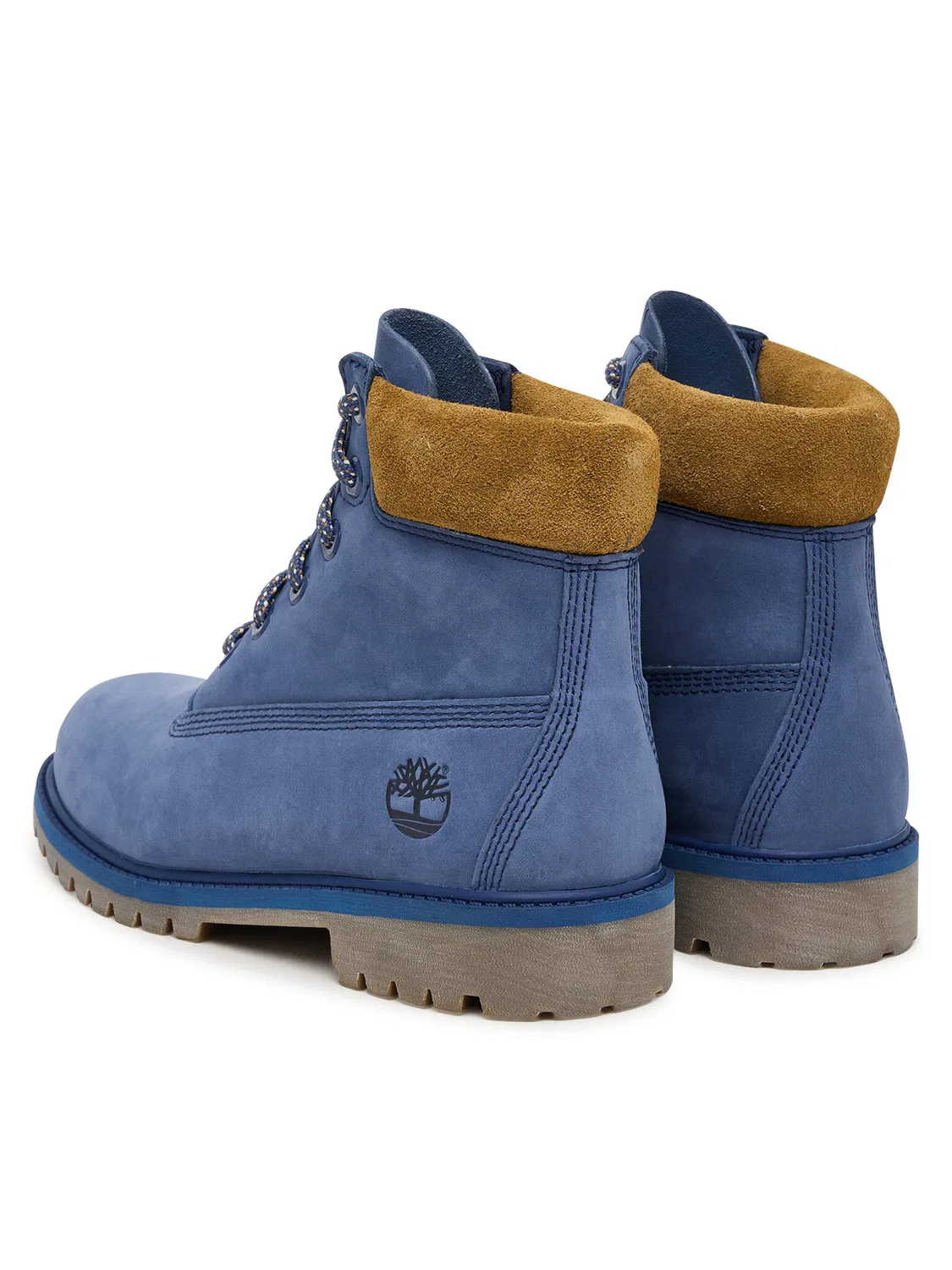Ботильоны на шнуровке для мальчика Premium Waterproof Timberland, темно-синий — фото 3