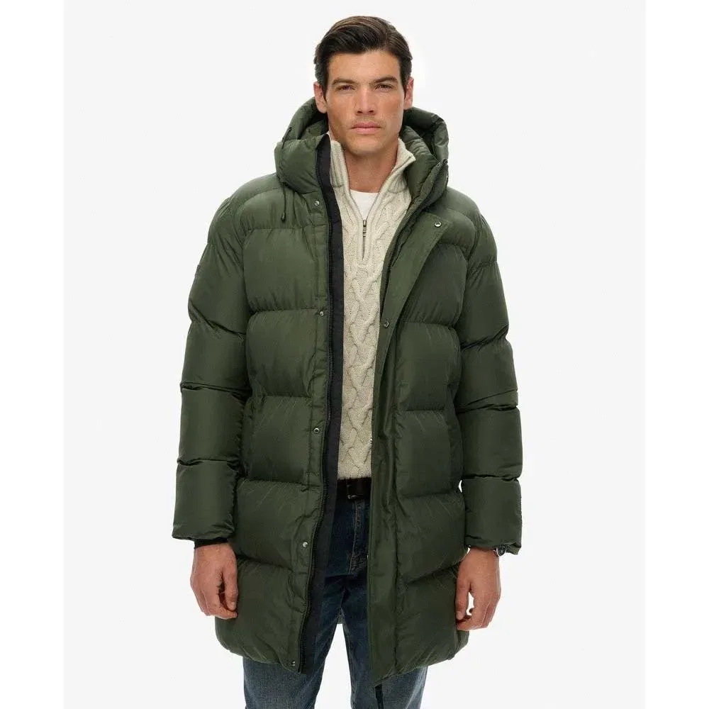 Мужская куртка с капюшоном Sports Mid Superdry, Green — фото 3