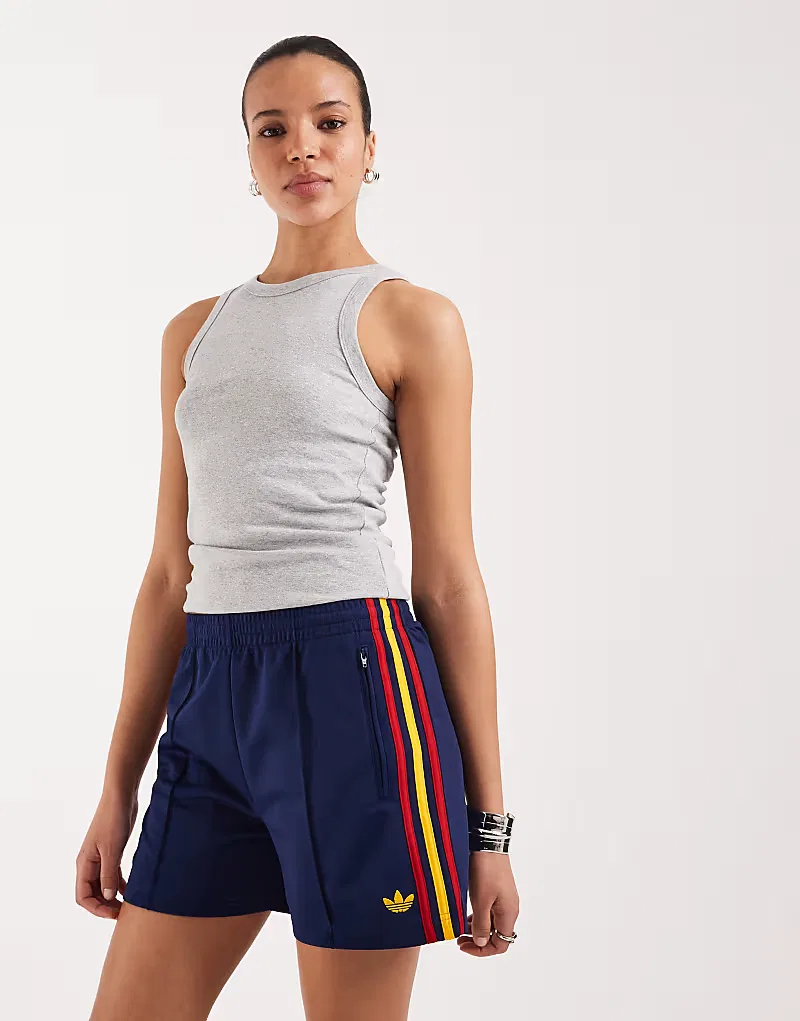 Шорты Adidas Originals Firebird в темно-синем и красном х