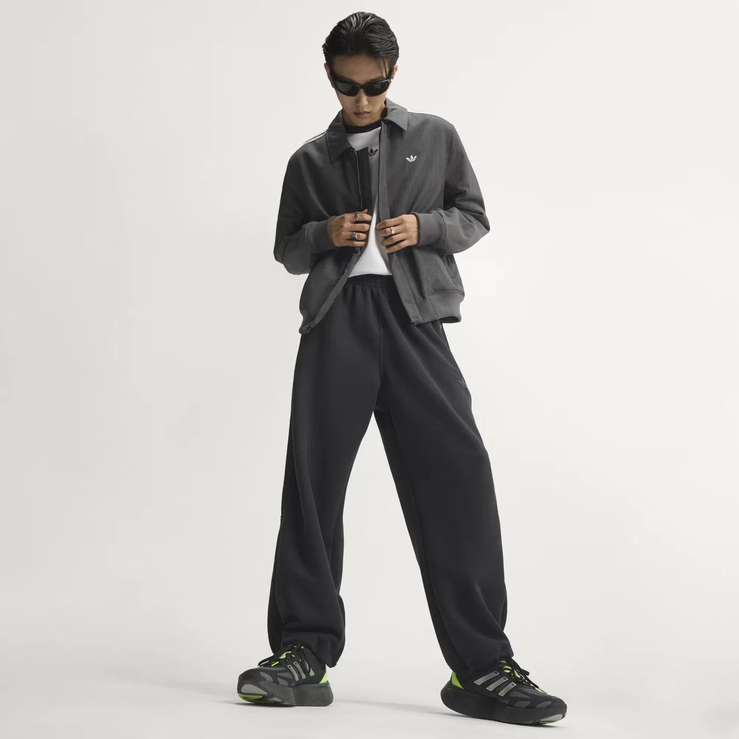 Мужские брюки с открытым низом Spacer Teamgeist 26 Cutline Open Hem Adidas Originals, черный — фото 3