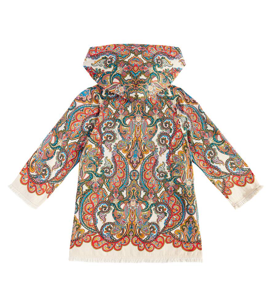 Отти пейсли хлопковый пляжный топ Zimmermann Kids, Multi Paisley — фото 4