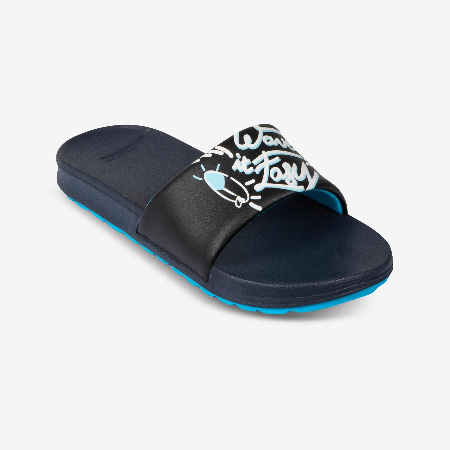 Детские шлепанцы с закрытым носом 550 Easy Decathlon, Slate Grey Baltic Blue