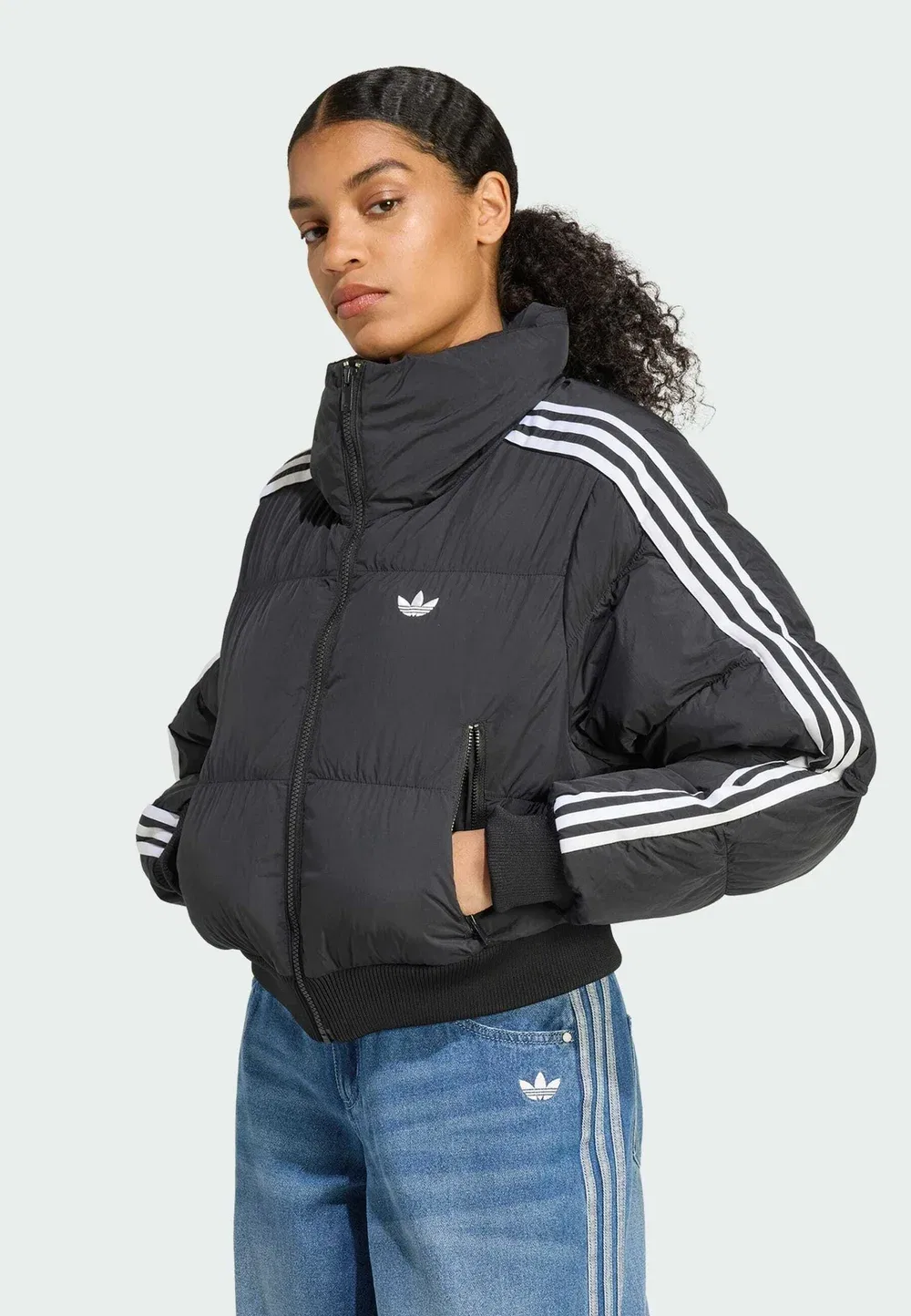 Укороченная зимняя куртка Adidas Originals, Black
