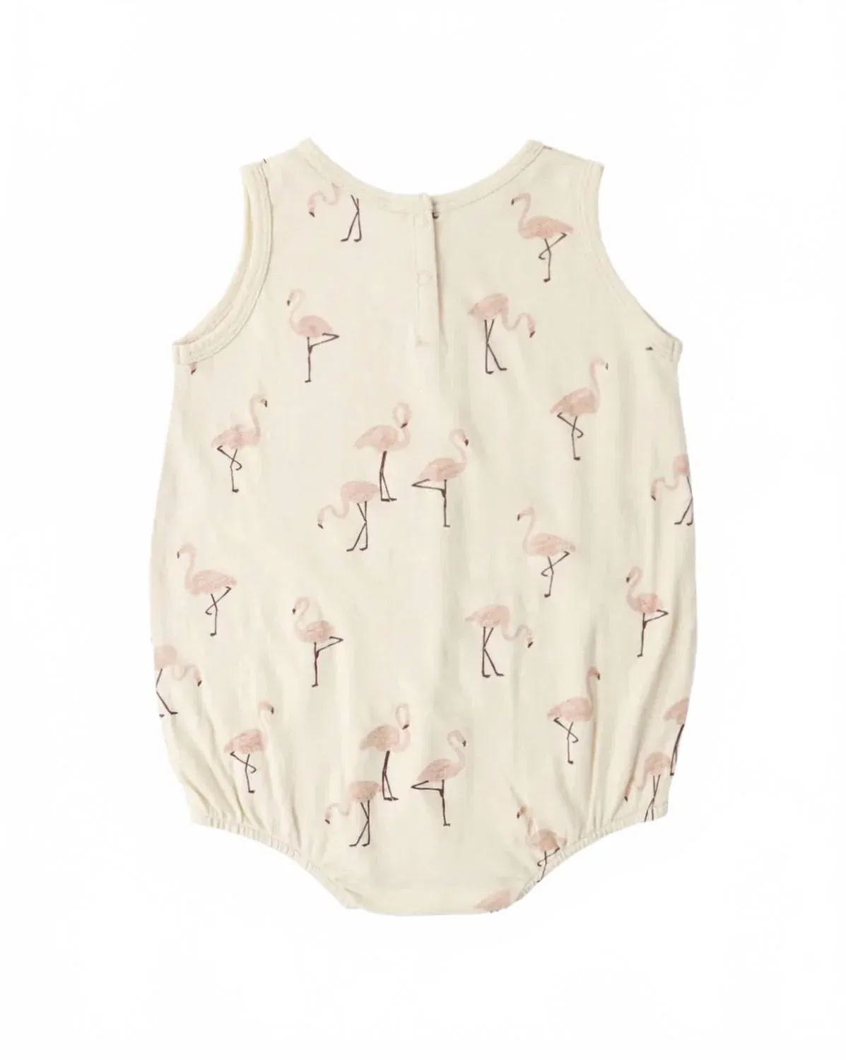 Детский боди-комбинезон без рукавов с принтом Flamingo Bubble Onesie Rylee + Cru, Shell — фото 4