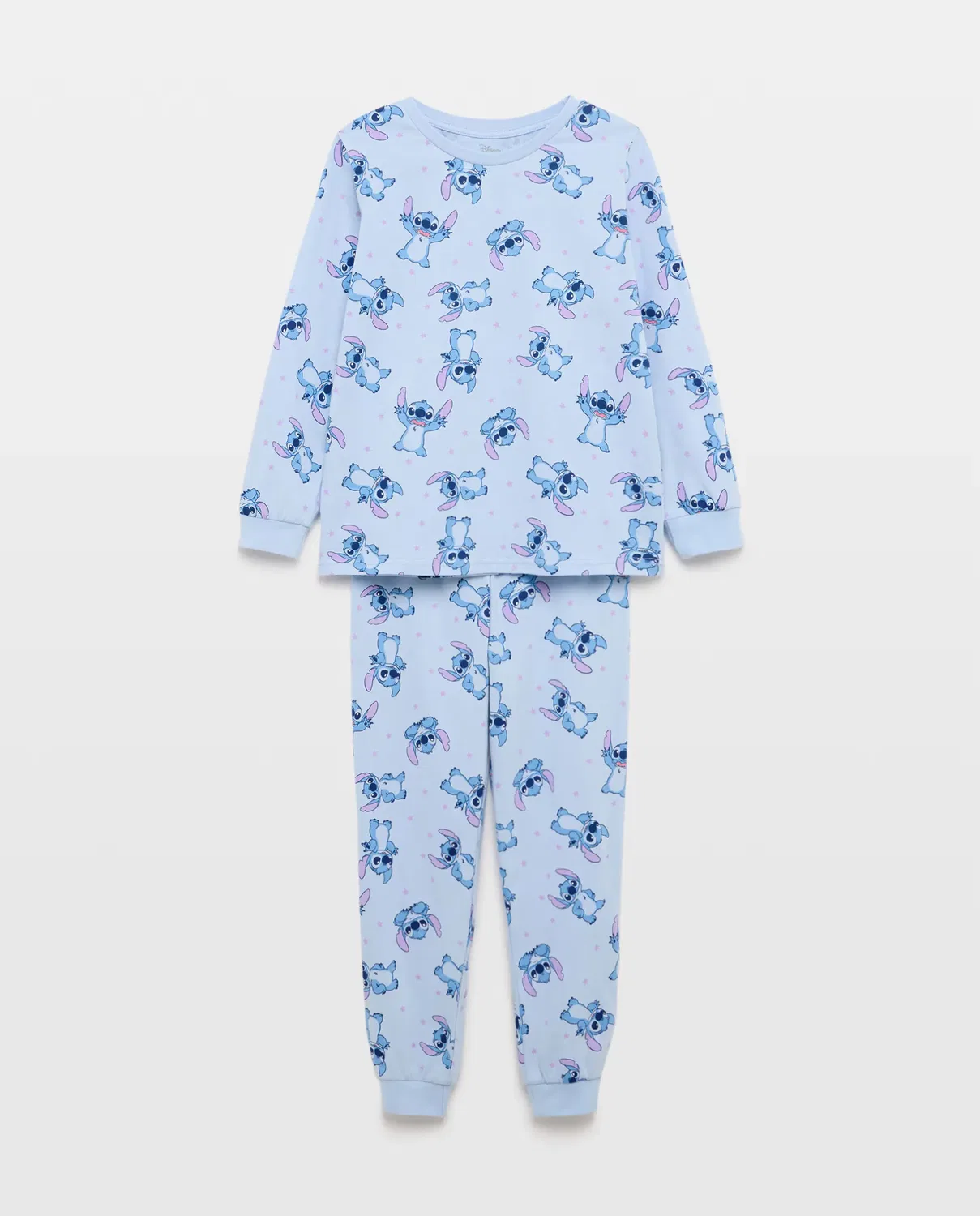 Детская пижама для девочек с принтом Lilo & Stitch Cotton Juice, Azul Marino — фото 4