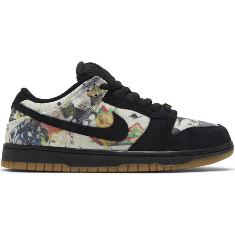 

Кроссовки Nike Dunk Low SB х Supreme 'Rammellzee', черный/мультиколор, Черный;серый, Кроссовки Nike Dunk Low SB х Supreme 'Rammellzee', черный/мультиколор