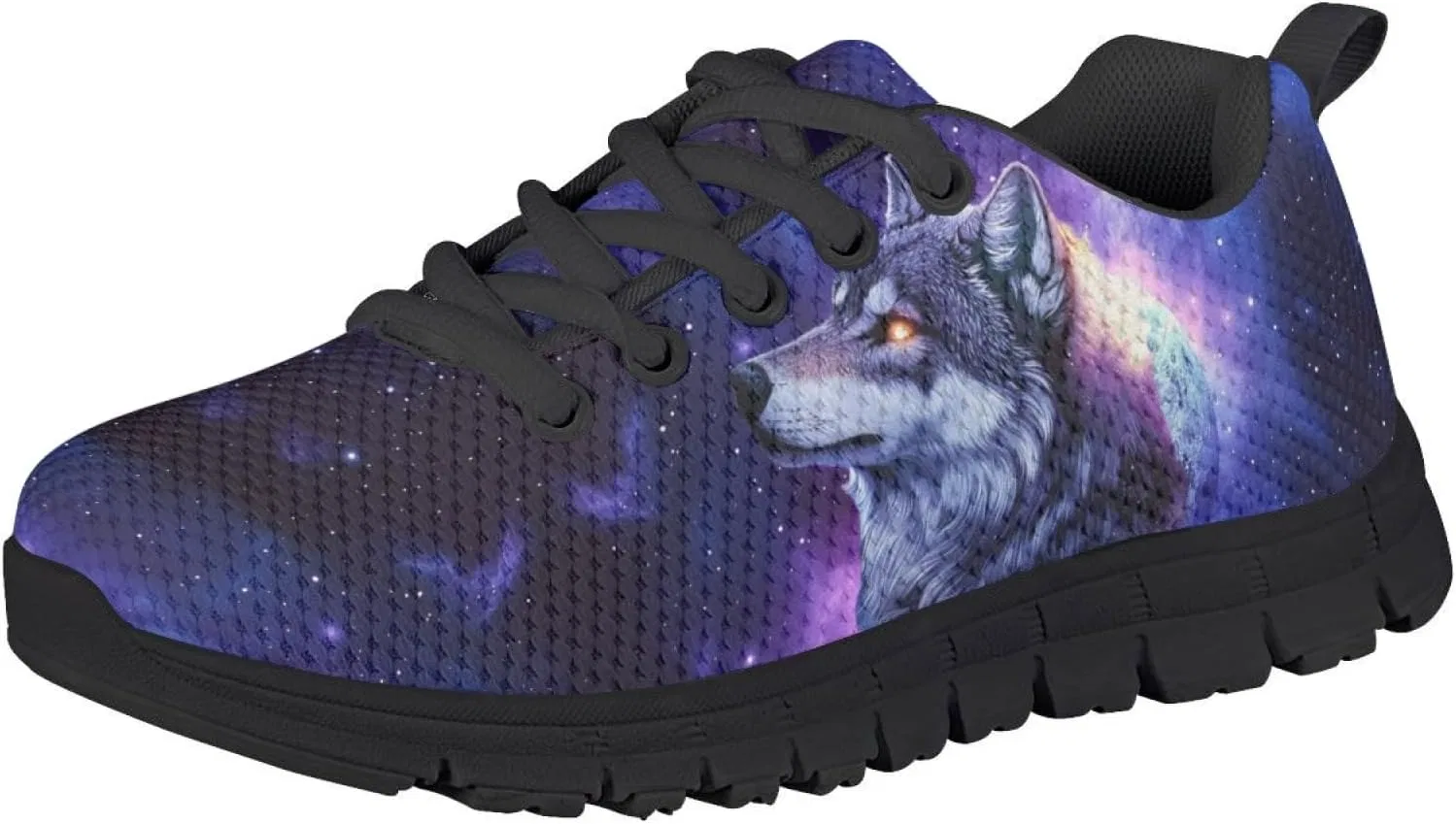 Детские кроссовки для бега с принтом NETILGEN, Galaxy Wolf