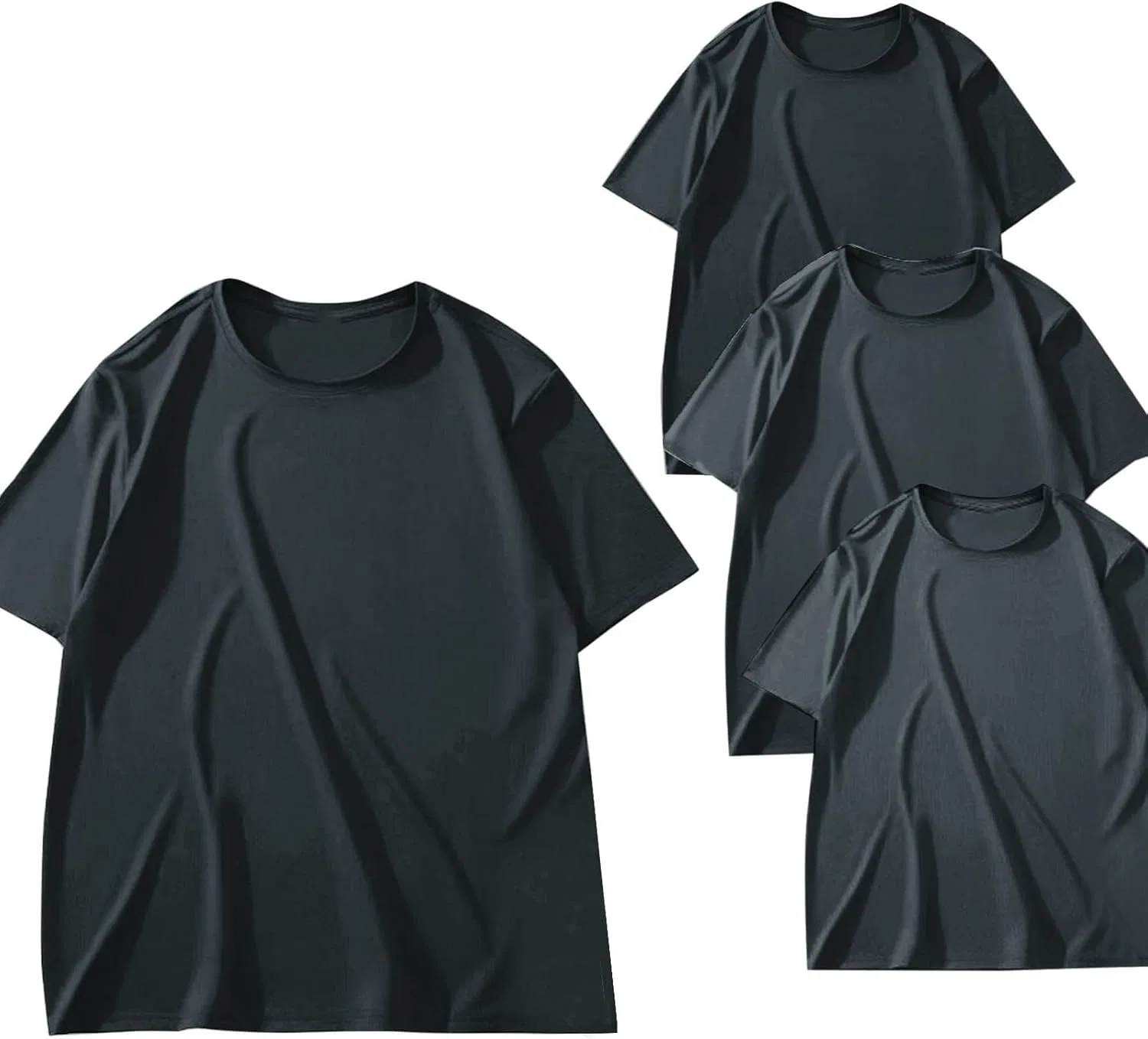 Мужская футболка с коротким рукавом оверсайз, Dark Gray