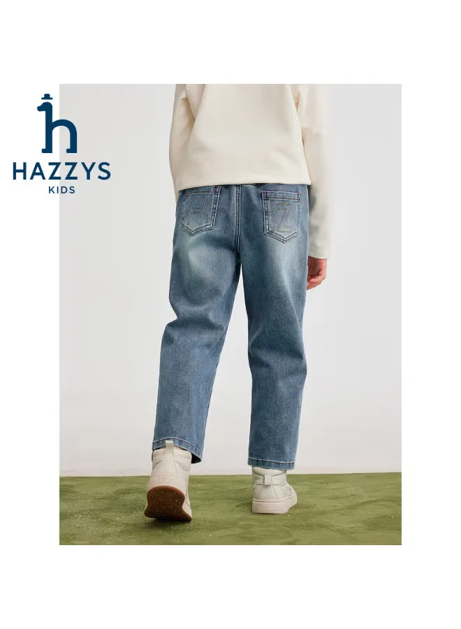 Штаны джинсовые эластичные синие Hazzys, синий
