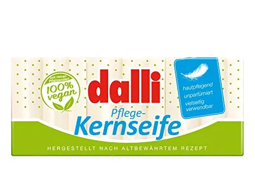 Мыло туалетное Dalli Care Vegetable Soap, 3 x 125 г, без отдушки Dalli Werke