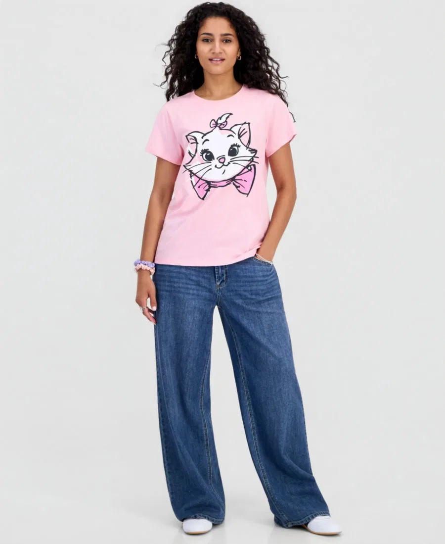 Футболка с принтом Marie Aristocats Disney, Lt/Paspink — фото 3